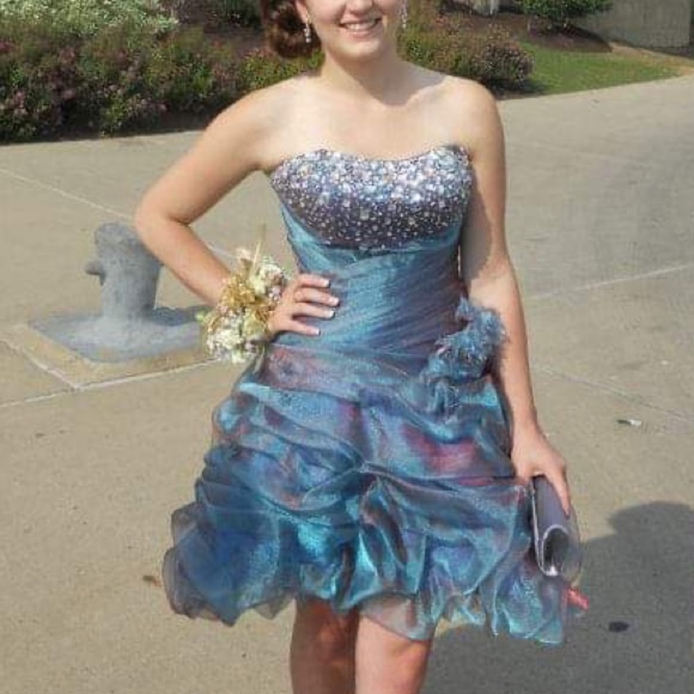 Precious Formals Iridescent Party Dress